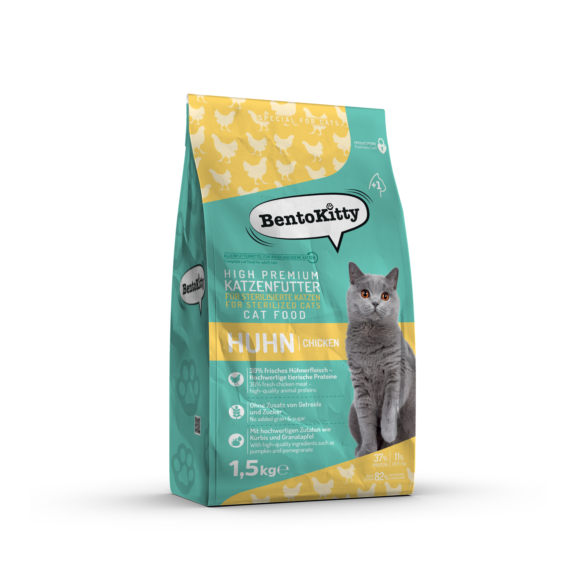 BentoKitty High Premium Holisitic Katzenfutter fr sterilisiert Kazten Huhn