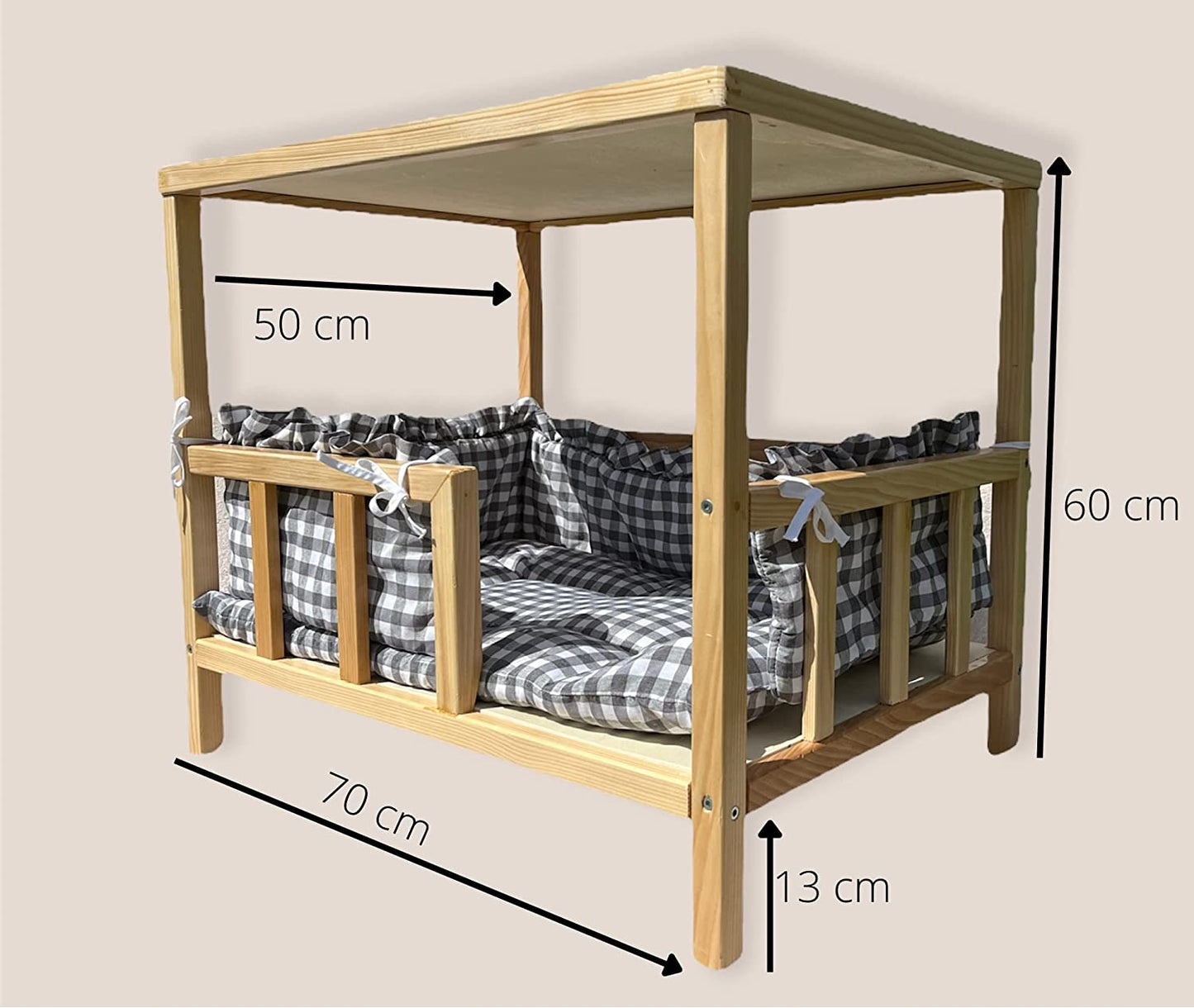 BentoKitty Katzenbett aus Naturholz Buche