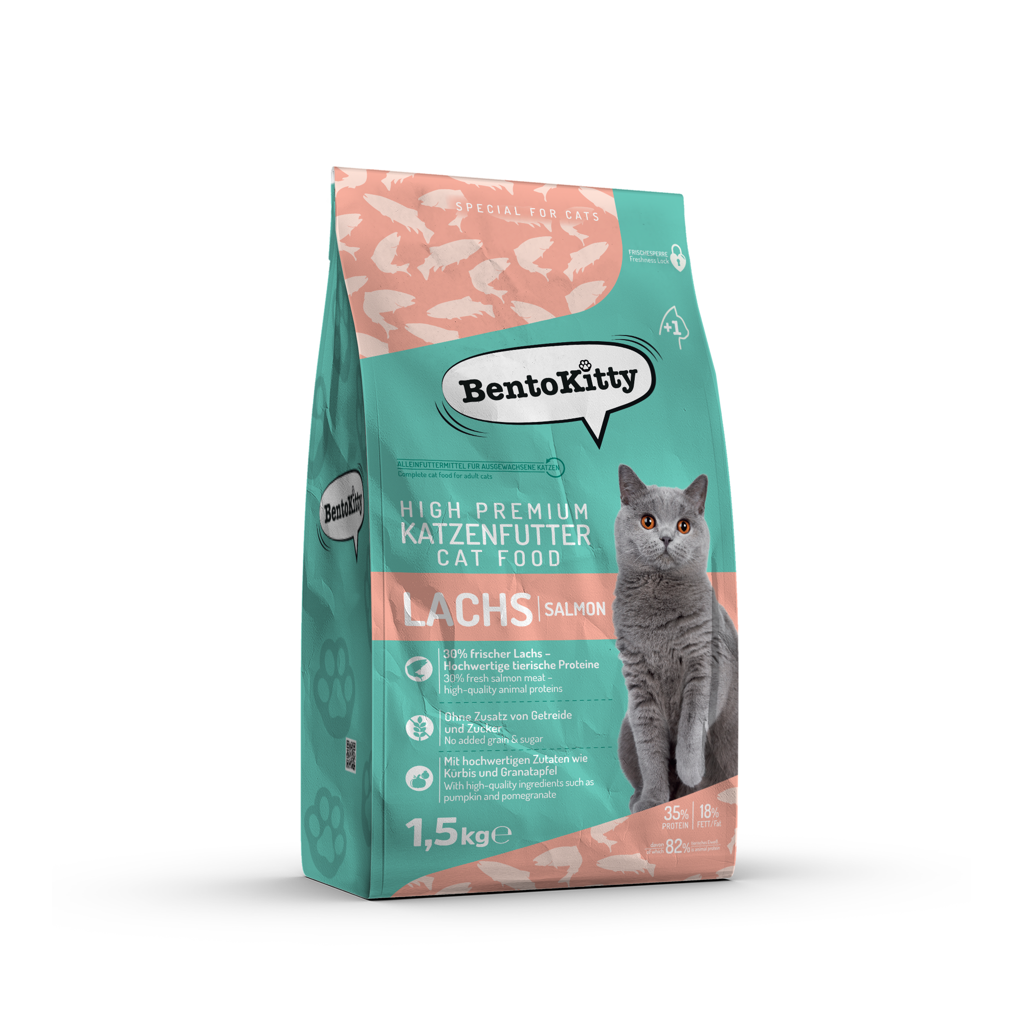 Katzentrockenfutter Lachs