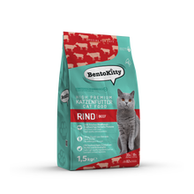 Katzentrockenfutter Rind