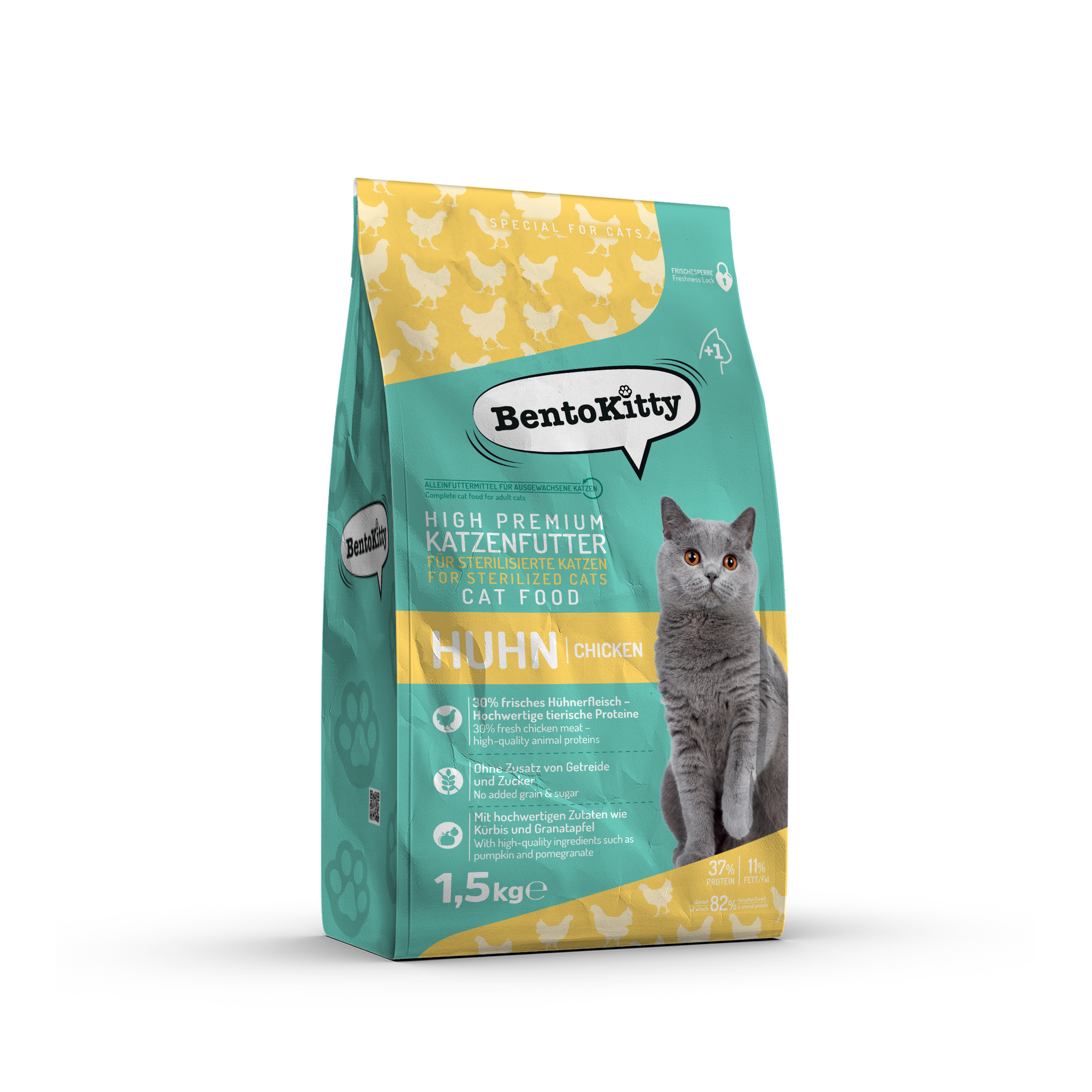 BentoKitty High Premium Holisitic Katzenfutter fr sterilisiert Kazten Huhn