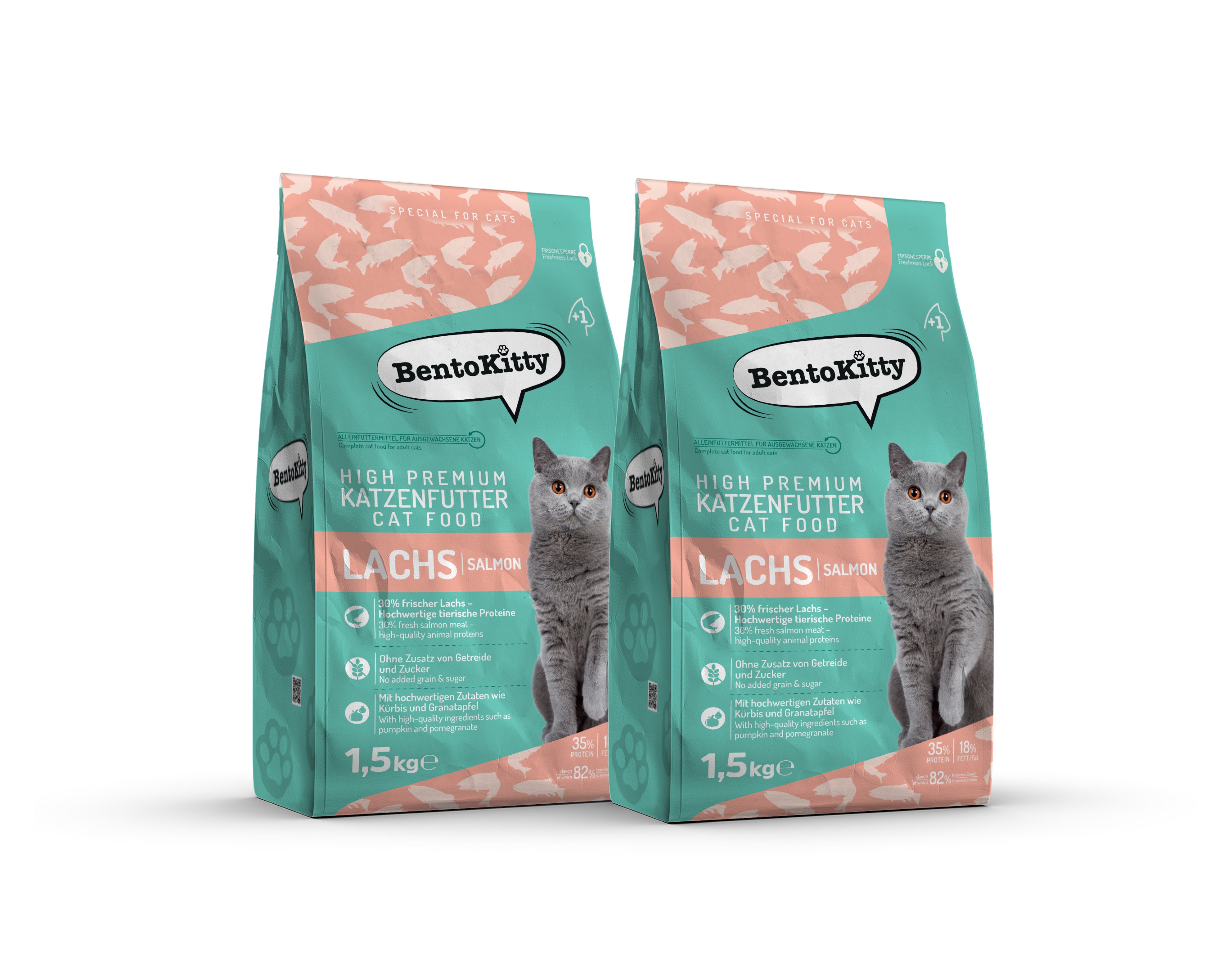 Katzentrockenfutter Lachs