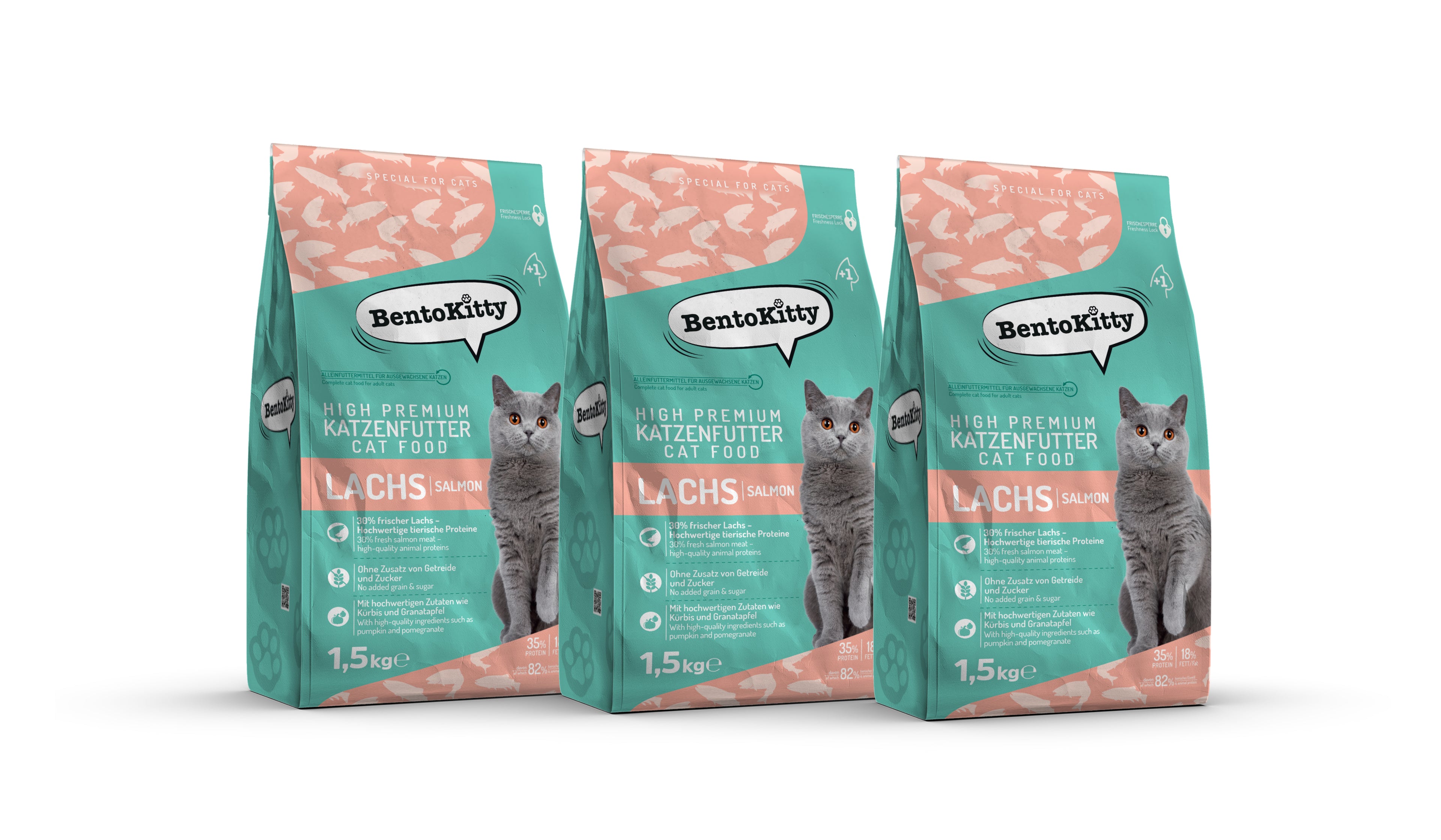 Katzentrockenfutter Lachs