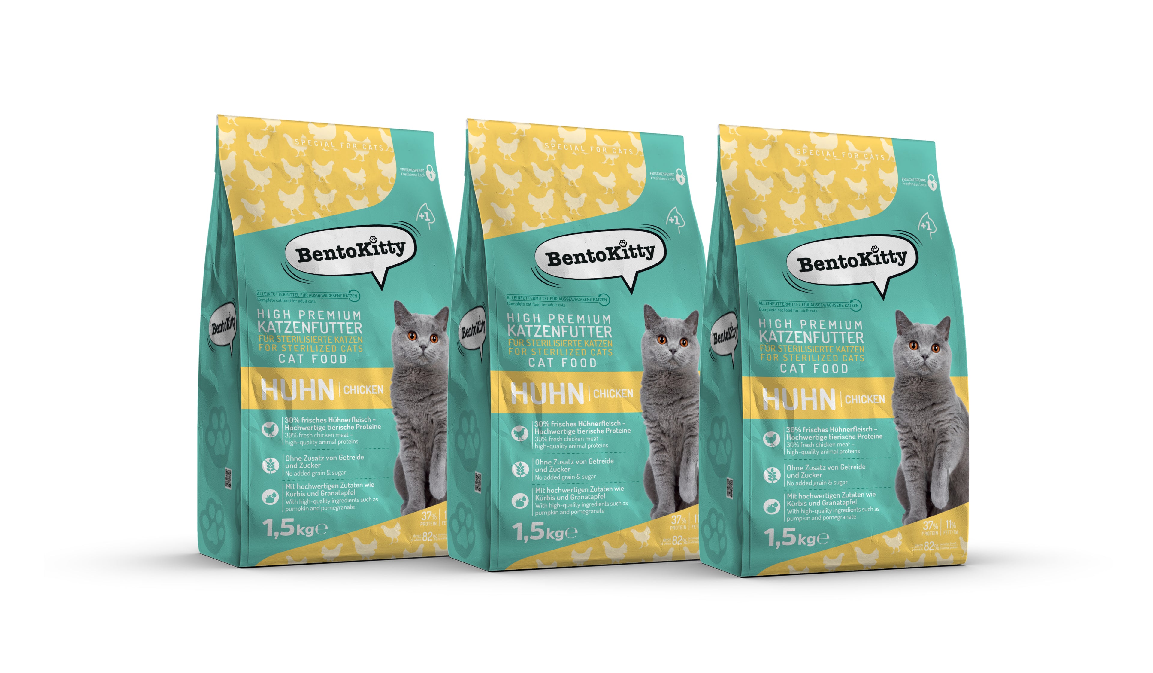 Katzentrockenfutter Huhn für sterilisierte Katzen