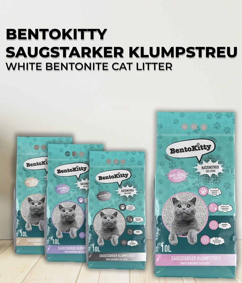 BentoKitty Katzenstreu klumpend Babypuder-Duft