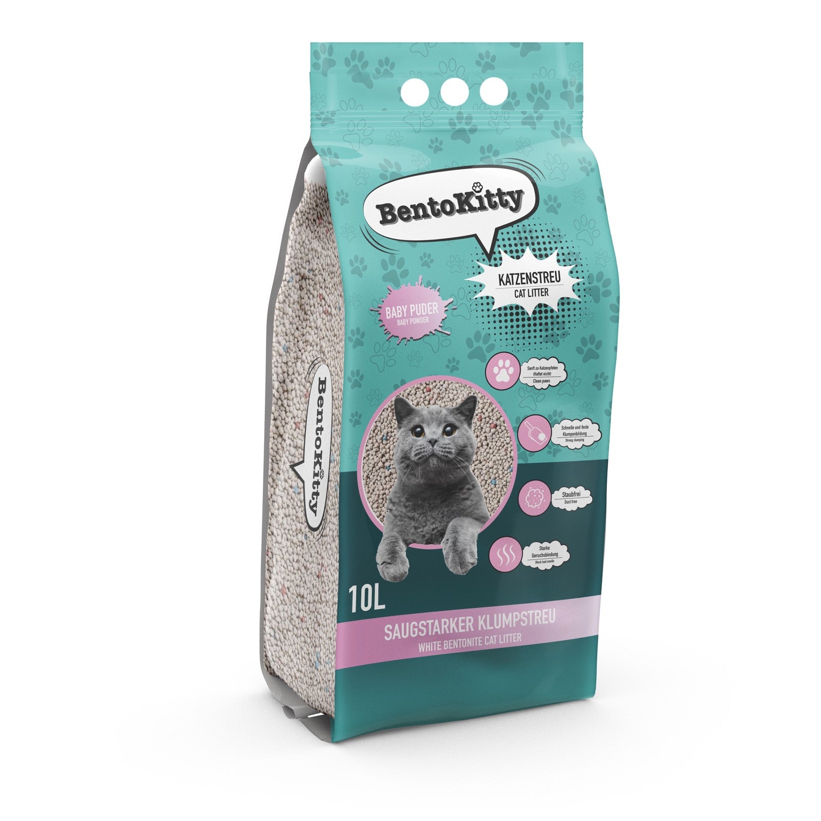 BentoKitty Katzenstreu klumpend Babypuder-Duft